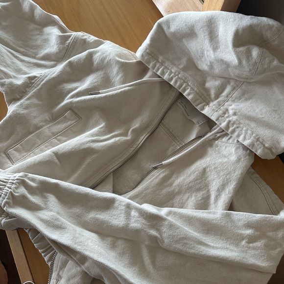 SOLD OAK & FORT Cropped Hooded Jacket - Picture 6 of 6